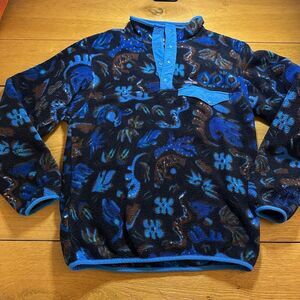 Patagonia synchilla across oceans deep blue pullover big boy (14) xl